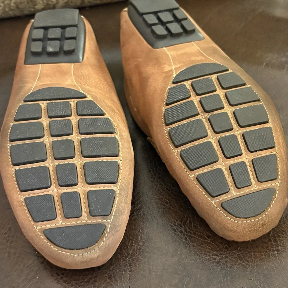 Ralph Lauren Camila Penny Leather Slip On Driving Loafers Men's US 9.5 B